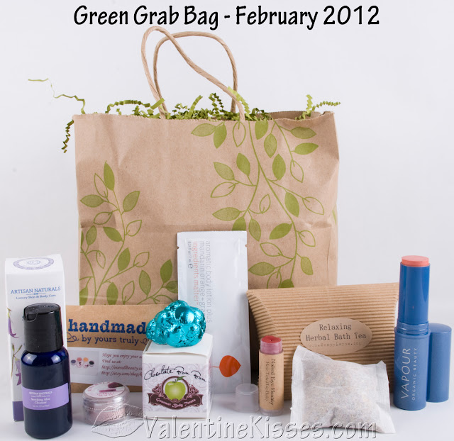 Valentine Kisses Green Grab Bag February 2012
