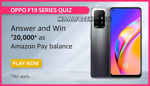 OPPO F19 Series Quiz Time Amazon Prime Day Game Win Prizes
