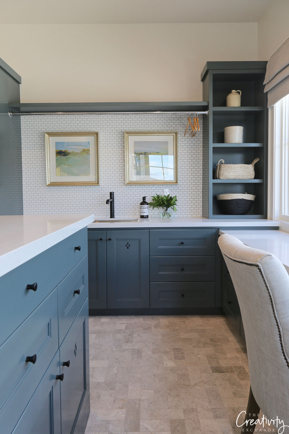 Blue Cabinet Paint Colors:Our Kitchen Makeover | Delightfully Noted