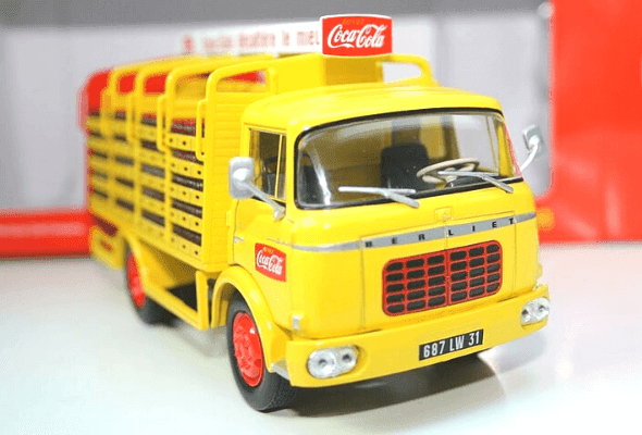 berliet gak 5 1:43 coca cola, camions et camionnettes coca-cola 1:43 altaya