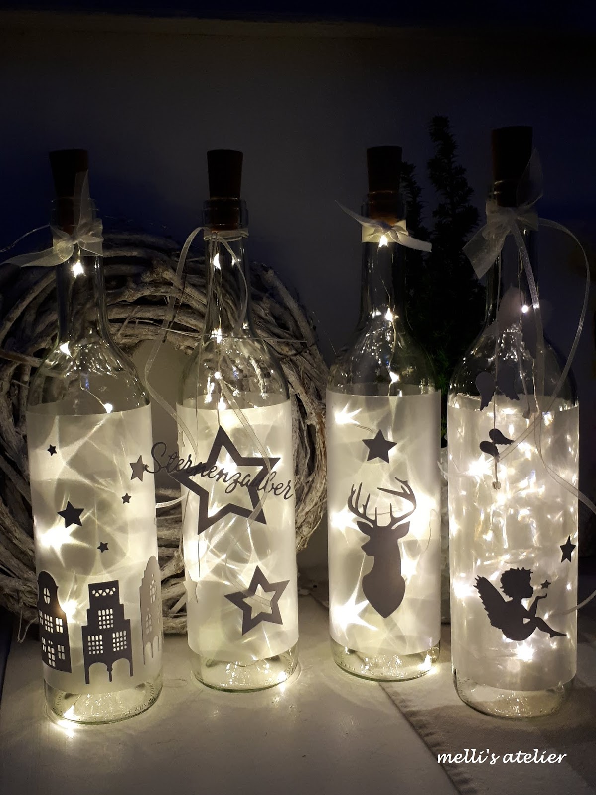 melli's atelier Lichtflaschen