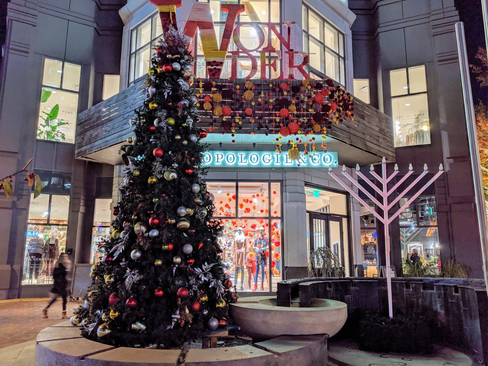 Robert Dyer Bethesda Row Christmas trees delivered at Bethesda Row