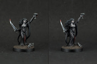 Bretonnian Sorceress with a necromantic twist