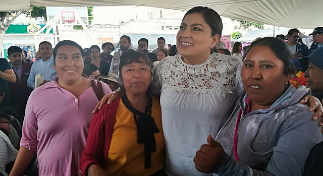Garantiza Claudia Rivera medidas necesarias ante caída de ceniza del Popo