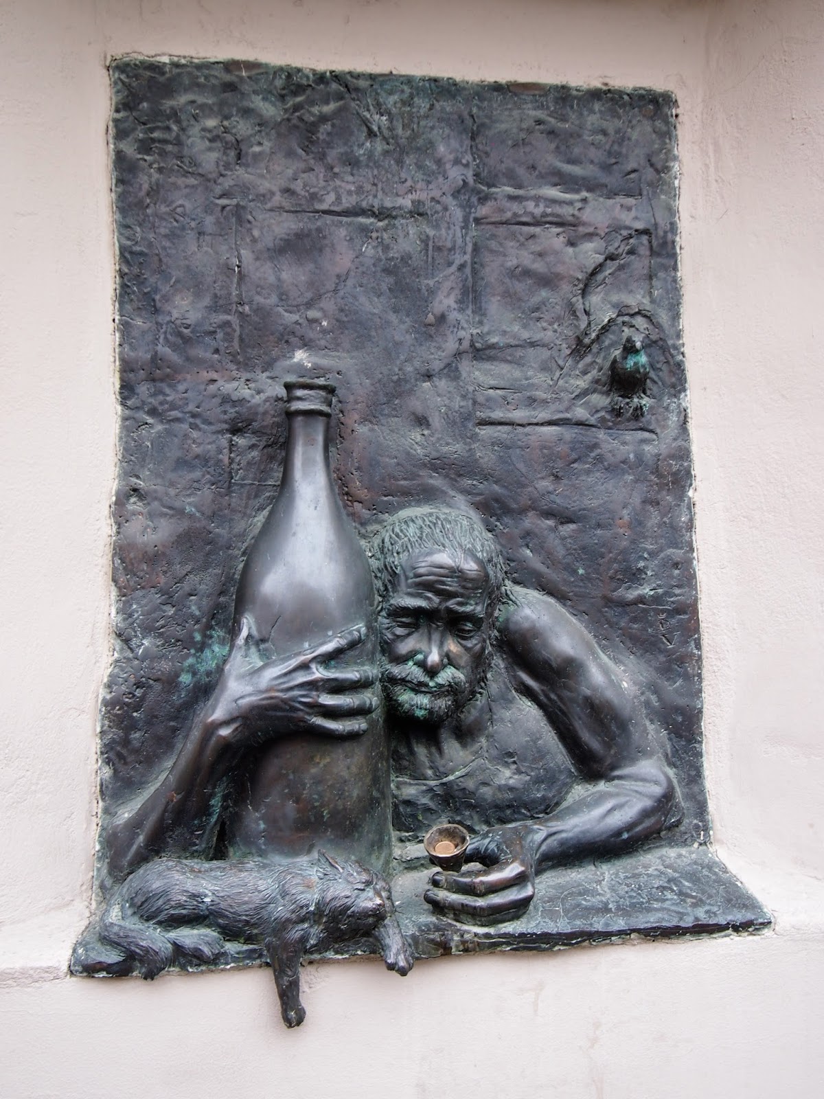 Uzupis wall carving