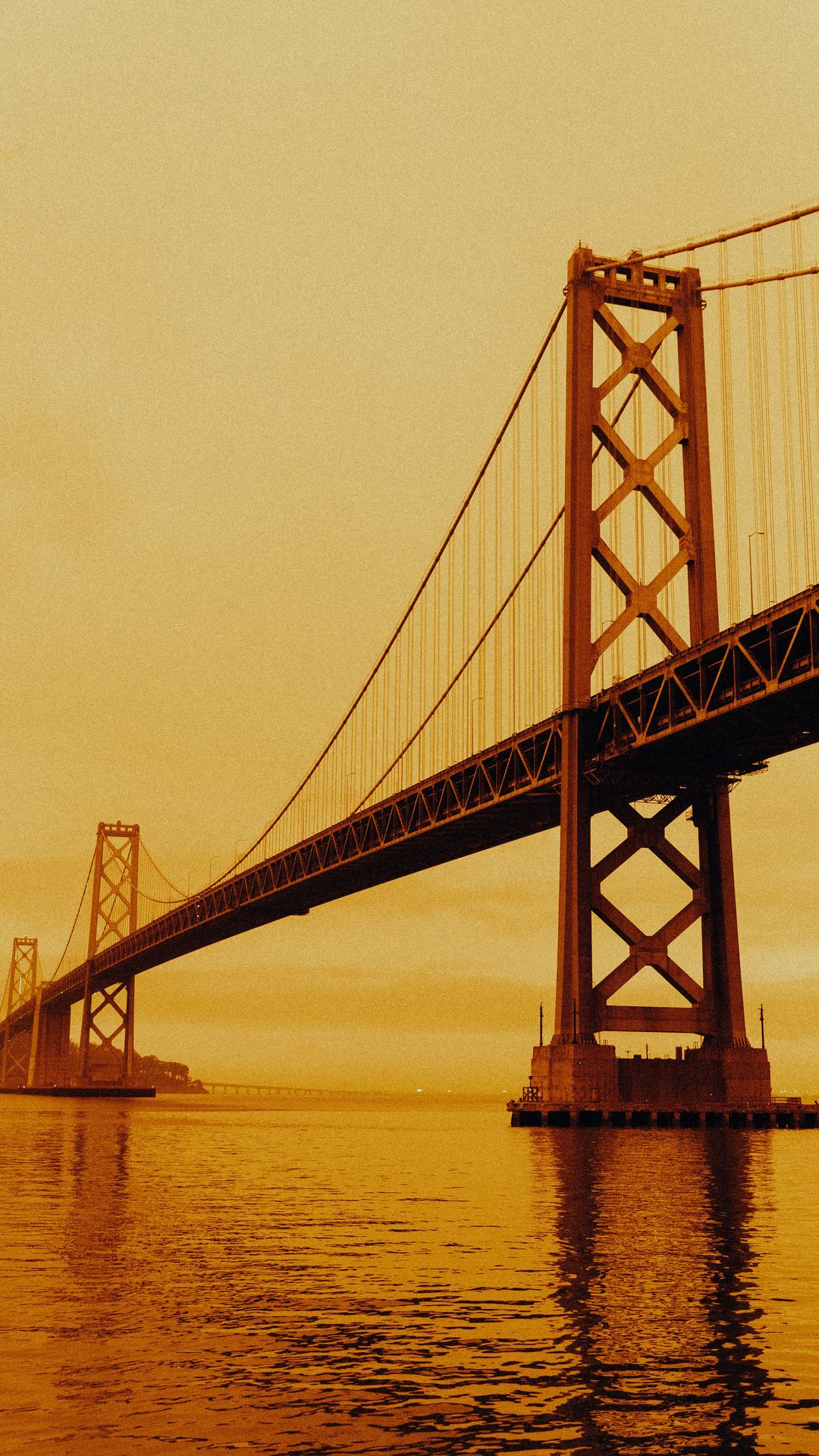 Hd Wallpaper Sunset Sky Red Bridge