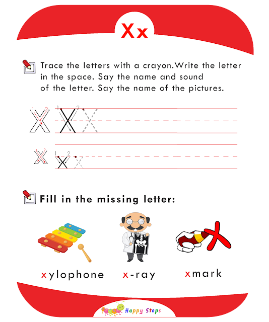 Activity Worksheet -2 Letter -X-