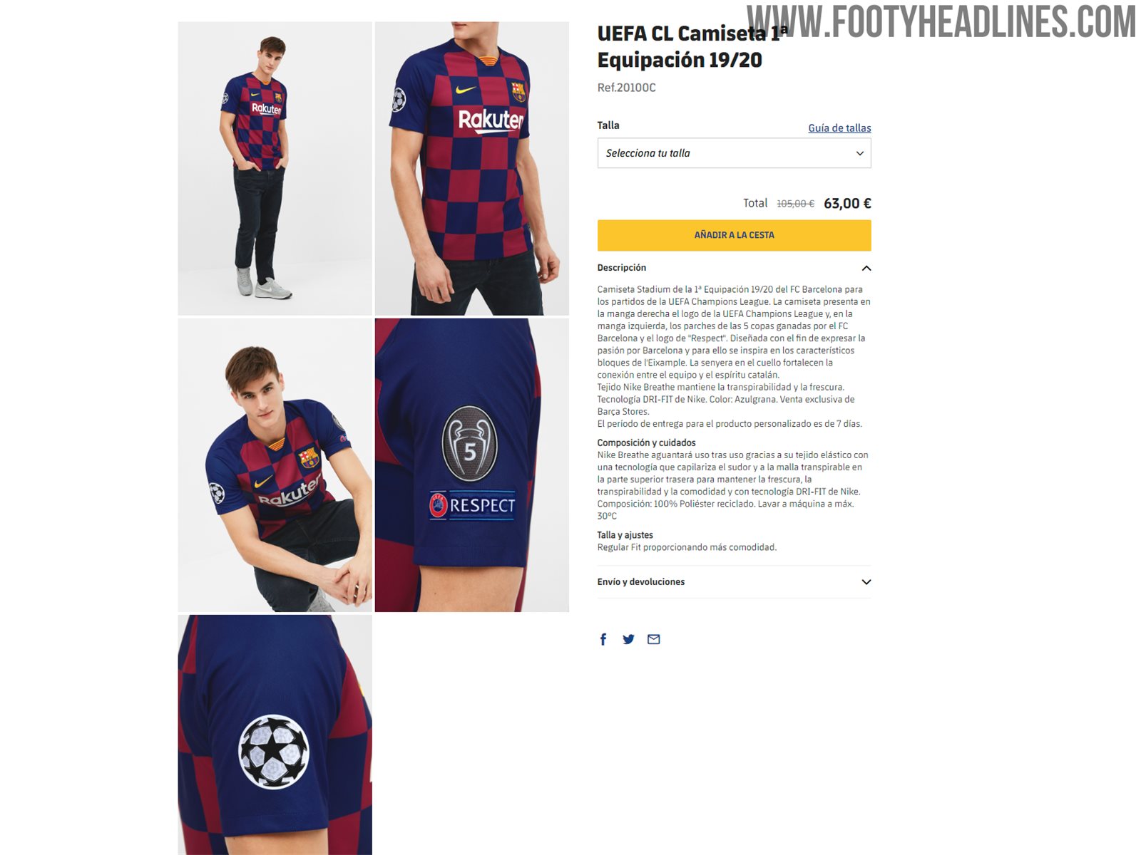 Not Nike Anymore: FC Barcelona Gets Own Online Store - League Kits Finally Available Online - Footy Headlines