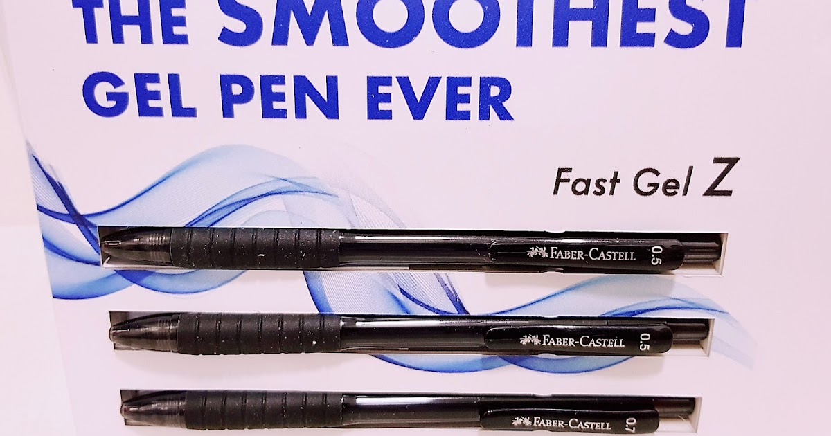 Christy's Blog FaberCastell’s Smoothest Gel Pen Fast GEL Z Takes