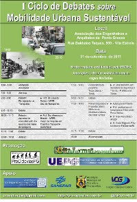 Ciclo de Debates - Mobilidade Urbana Sustentável (já realizado)