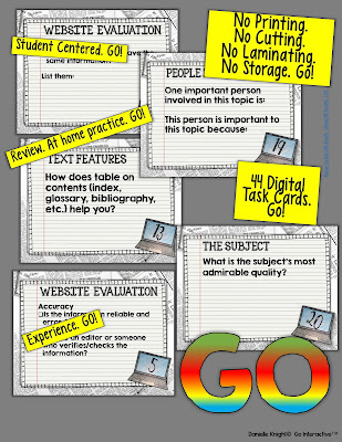 These nonfiction task cards are great for your 4th, 5th, 6th, 7th, 8th, 9th, 10th, 11th, or 12th grade students to get more nonfiction or informative reading and writing skills in! Click through to learn more and get your own copy today!