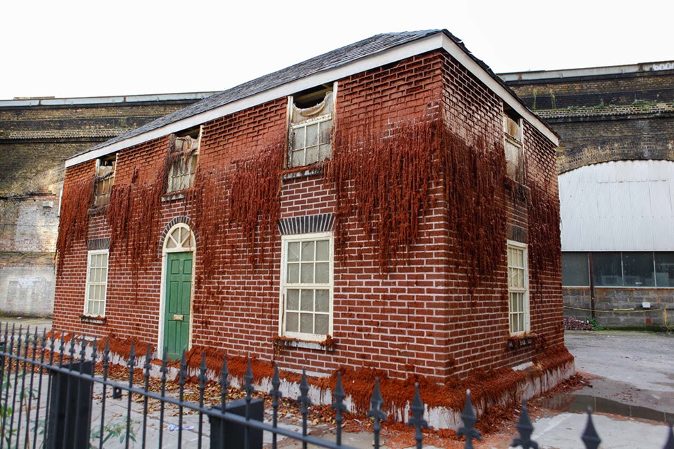A LifeSize Melting Wax House