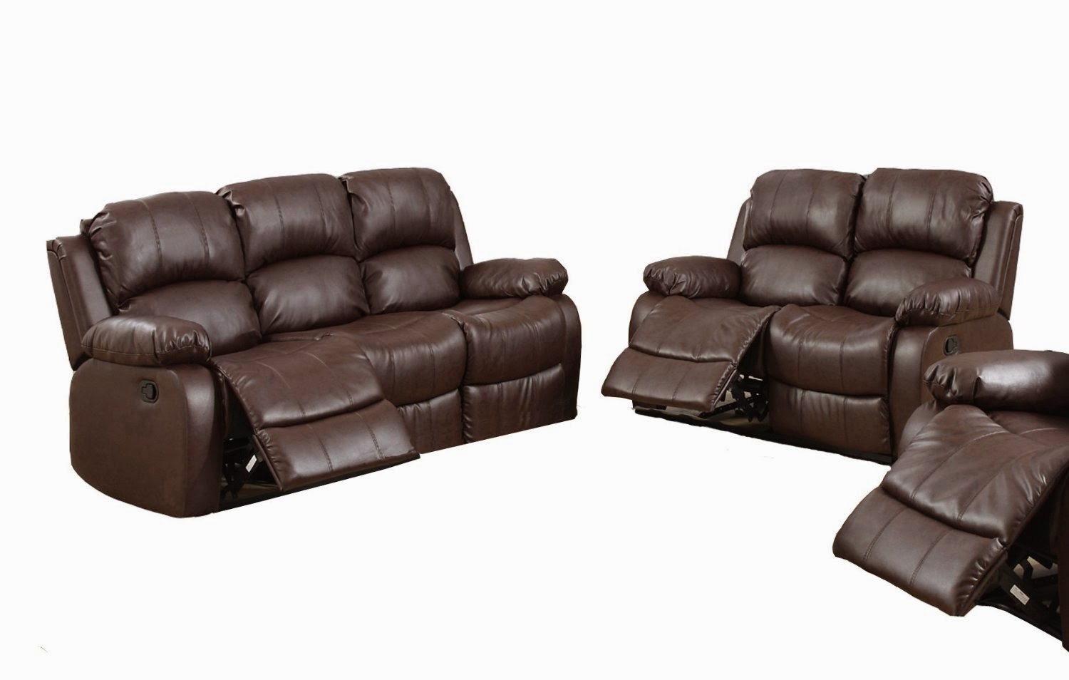 Cheap Reclining Sofa Sets Hilton Brown Reclining Sofa Set