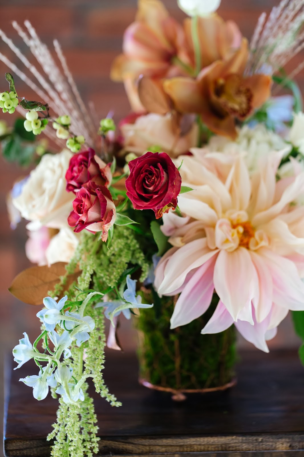 Branches Event Floral Company Fall Wedding Centerpiece Utah Wedding