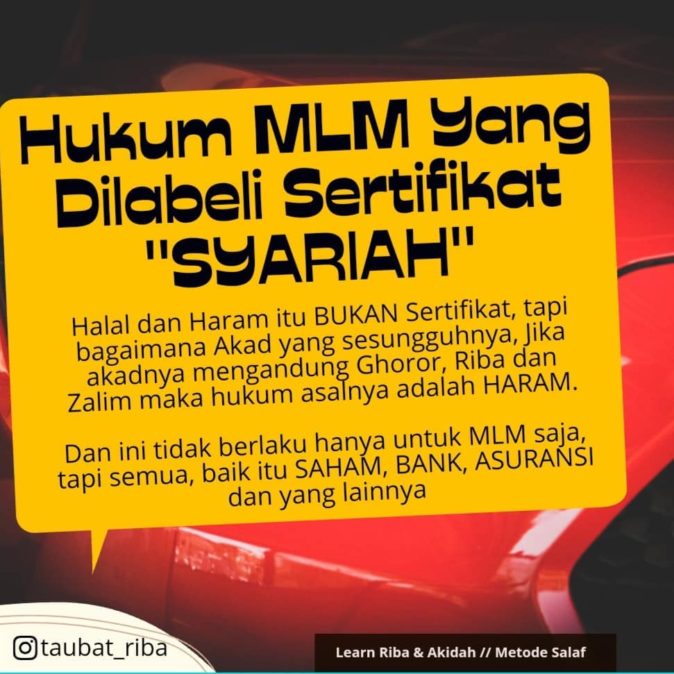 Hukum MLM yang Dilabeli Sertifikat Syariah dalam Islam