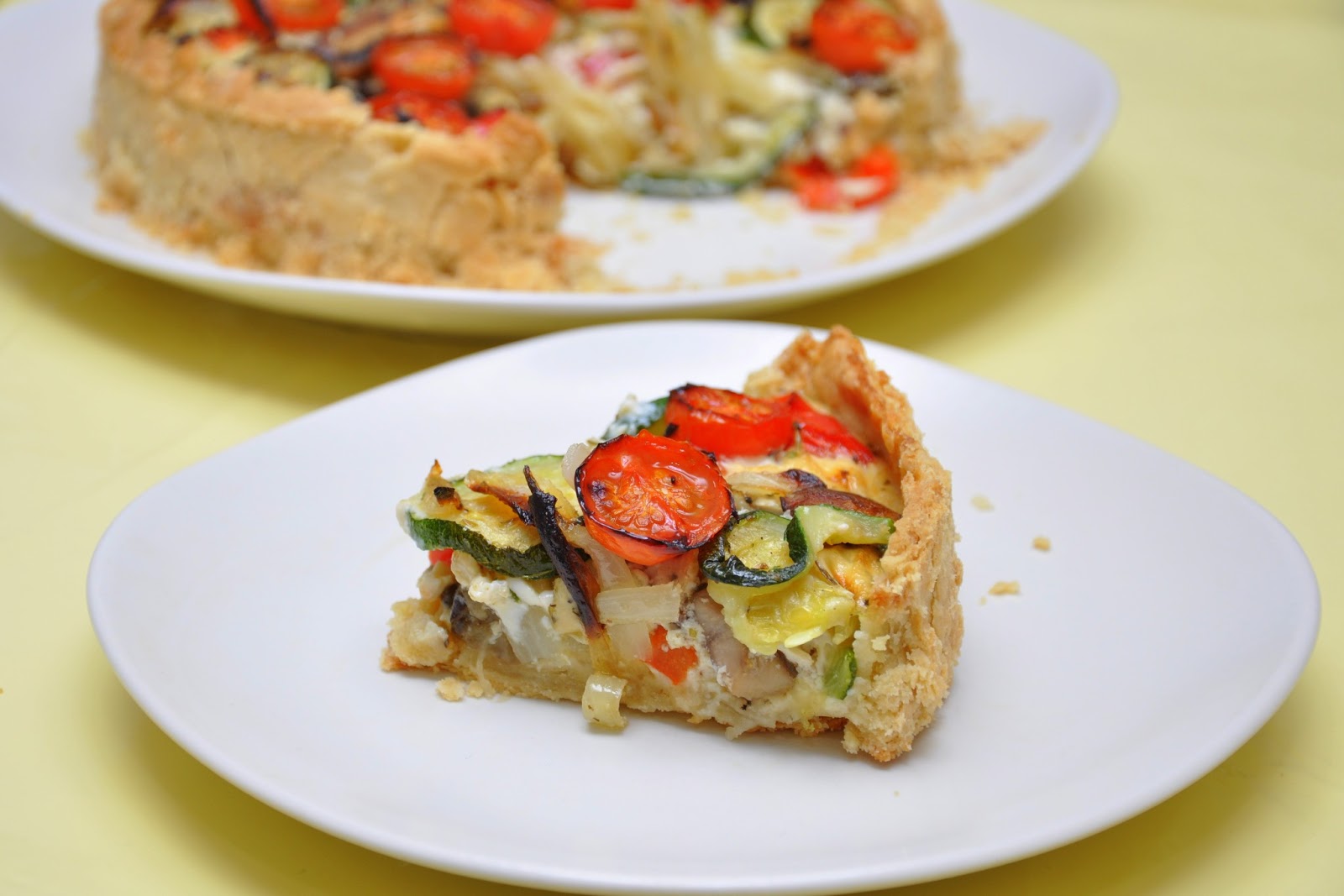 Kyoko.B bakes: Roasted vegetable quiche