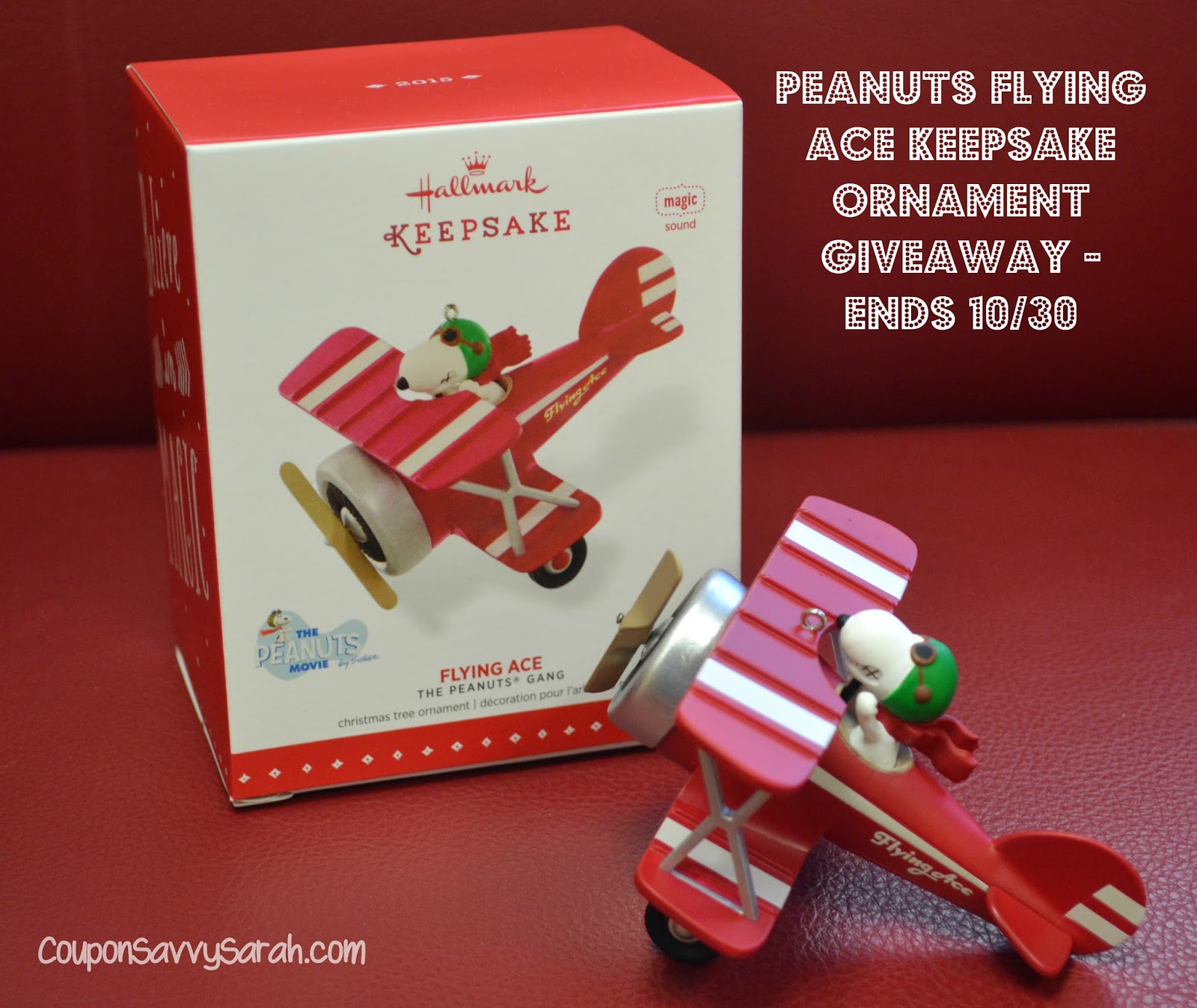 Coupon Savvy Sarah Hallmark PEANUTS Flying Ace Keepsake Ornament