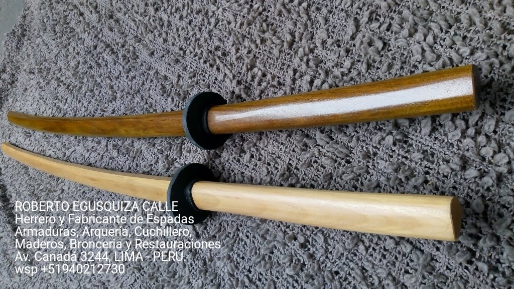 Espadas y katanas hechas en el Peru - Bisento en Acero Titán