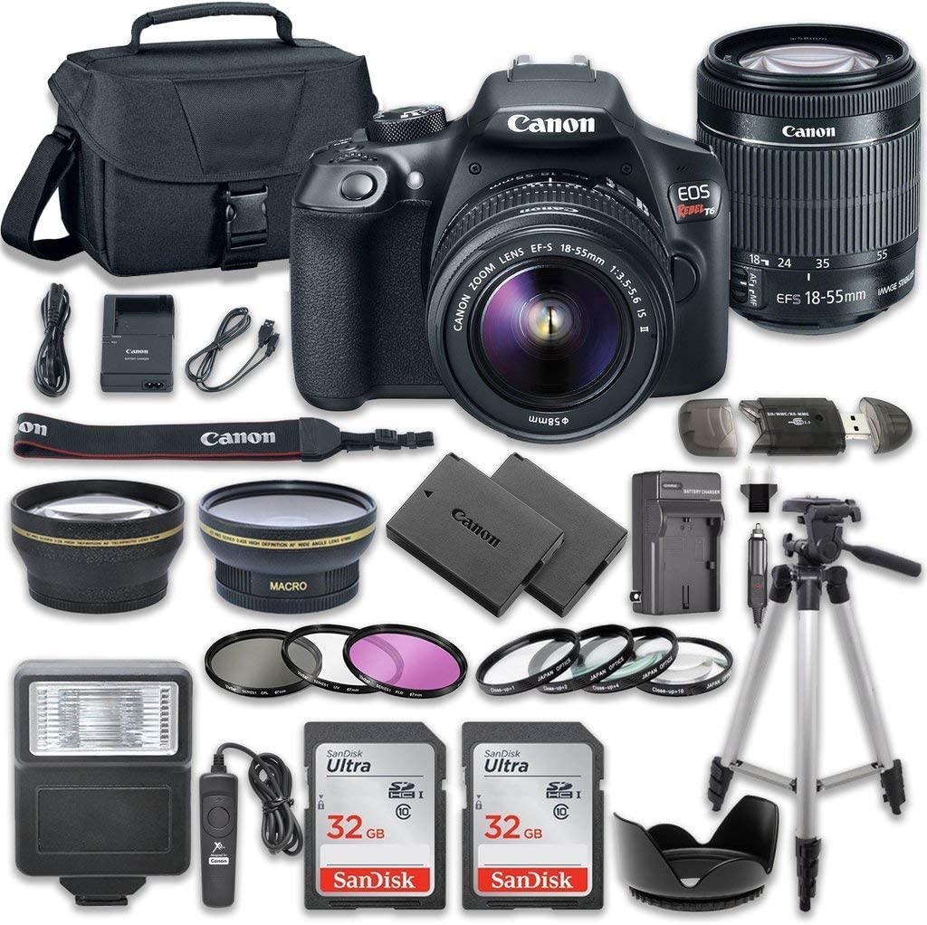 Canon EOS Rebel T6 DSLR Camera Bundle Camera Hub