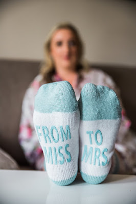 From Miss to Mrs bride socks