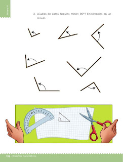 Apoyo Primaria Desafíos matemáticos 3ro Grado Bloque IV Lección 63 México y sus ángulos