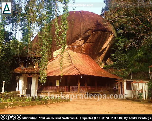 The cave temple of Hindagala Raja Maha Viharaya, Kandy