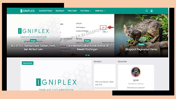 Igniplex v2.6 Blogger Templates | 100% Working