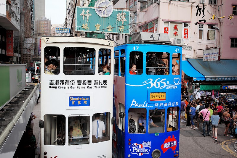 香港旅遊-軌道電車|擁有百年歷史的叮叮車