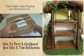 Where The Gnomes Live : Fake Bark For Making Fairy or 
