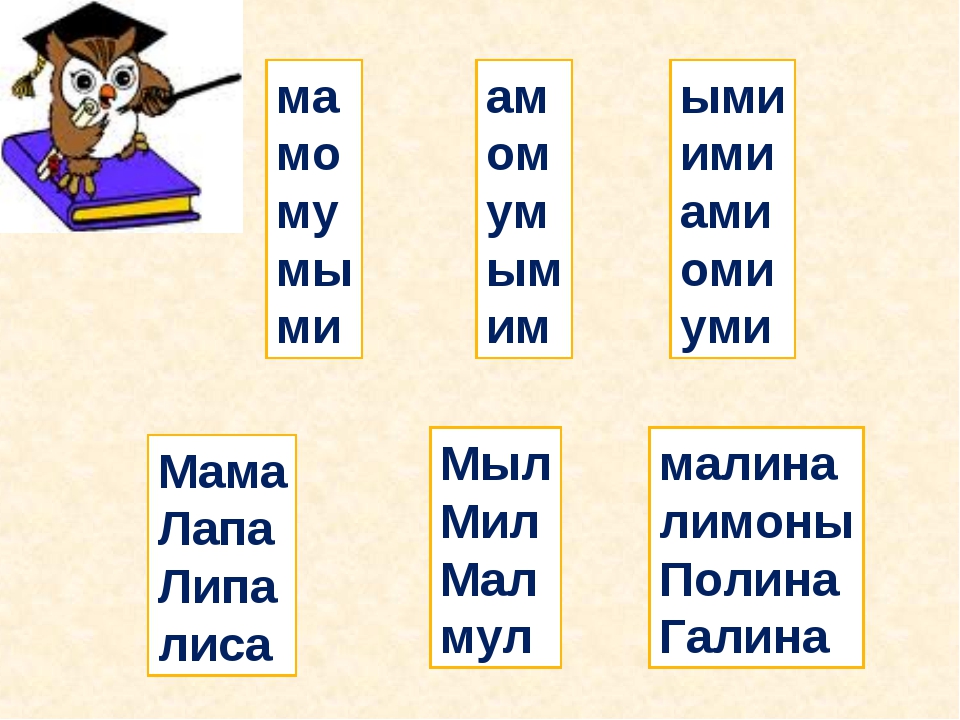 Слово повторим по слогам