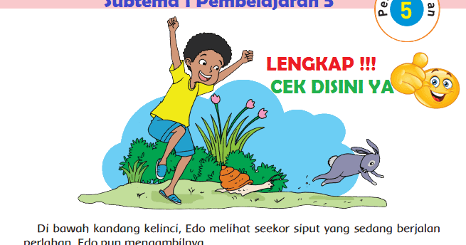 Lengkap Kunci Jawaban Kelas 5 Tema 1 Subtema 1 Pembelajaran 5 Simple News Kunci Jawaban Lengkap Terbaru