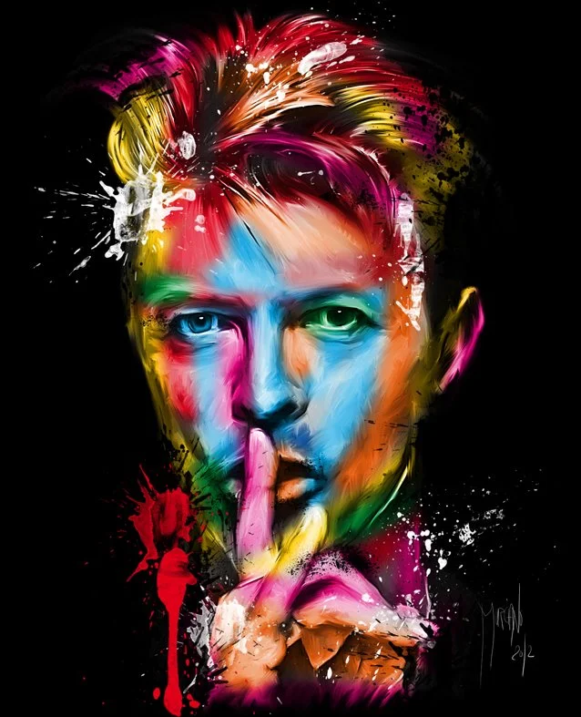 David Bowie| Patrice Murciano 1969 | French Figurative painter | Pop Art portrait