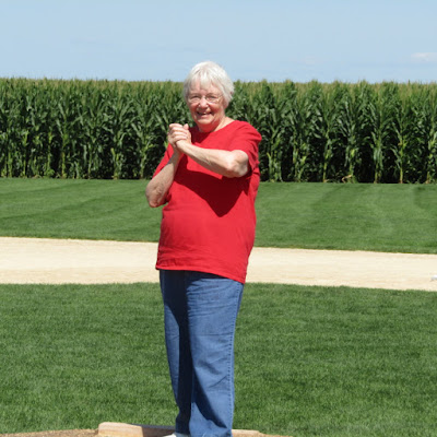 Standing on the Pitcher's Mound at Field of Dreams movie site