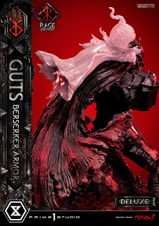 Berserk - Guts in Bersrk Armor Rage Edition y Unleash Edition Statues de Prime 1 Studio