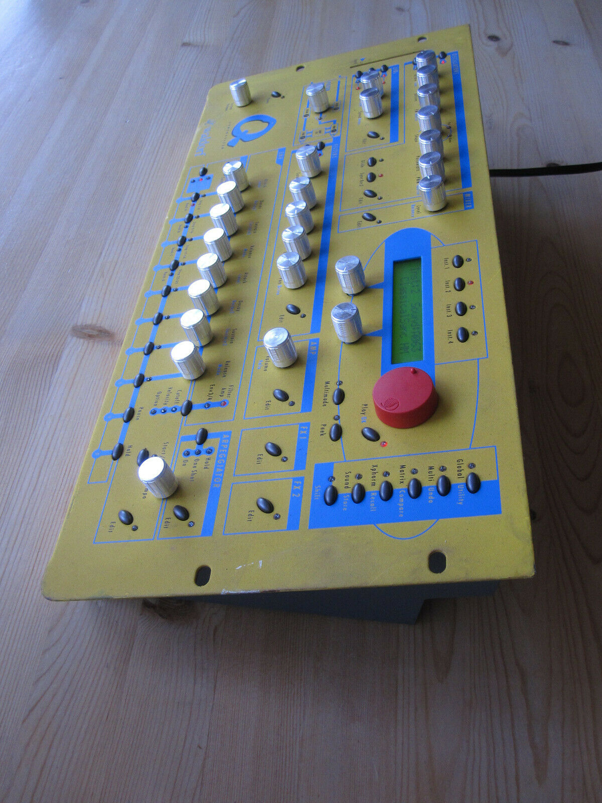 MATRIXSYNTH Yellow Waldorf Q Rack w/ Custom Knobs