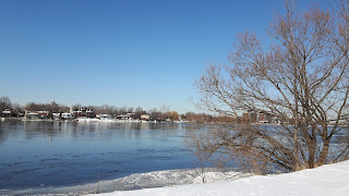 Rivière des Prairies l'hiver