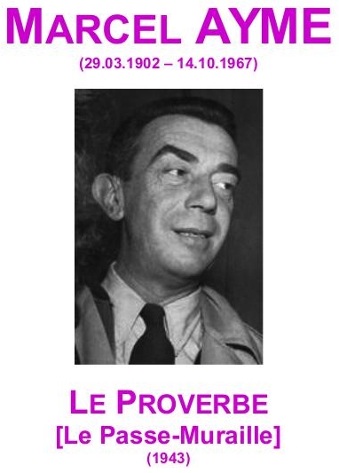 le proverbe marcel ayme