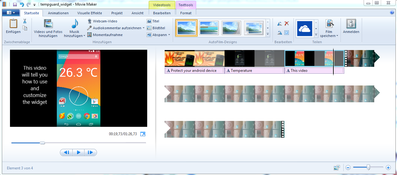 movie maker android promotion video