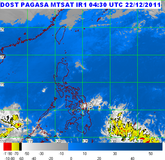 Weather Forecast Philippines Today 12.22.11 AM