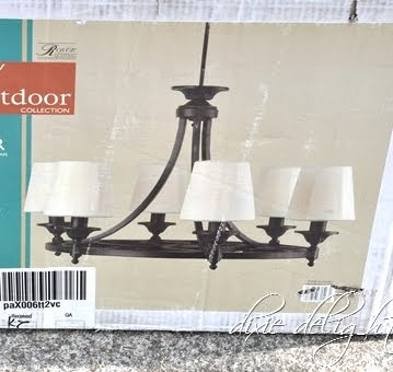 outdoor chandelier