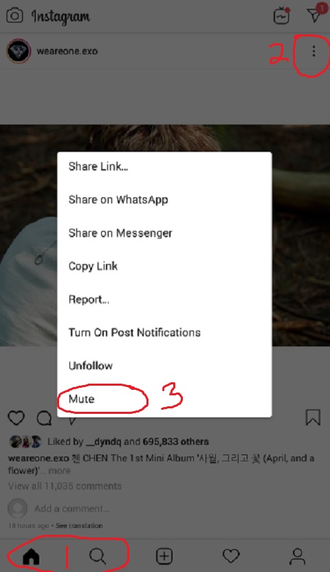 Membisukan Postingan Pengguna Lain di Instagram 
