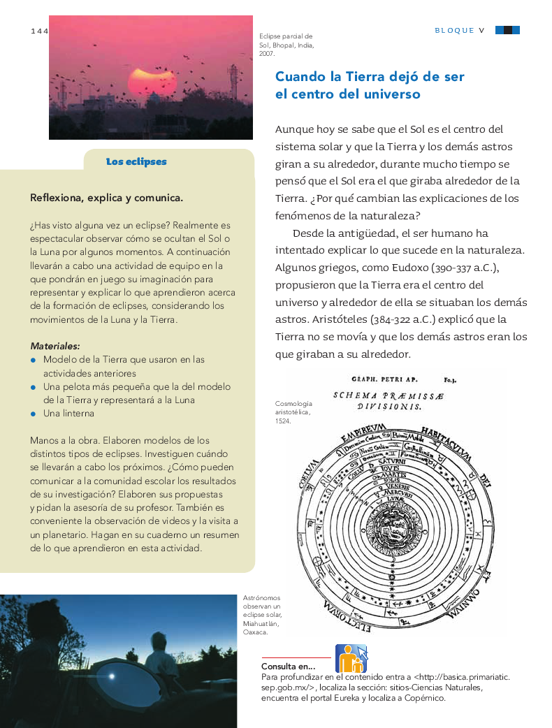 Los movimientos de la luna y la tierra - Ciencias Naturales 4to Bloque 5 2014-2015