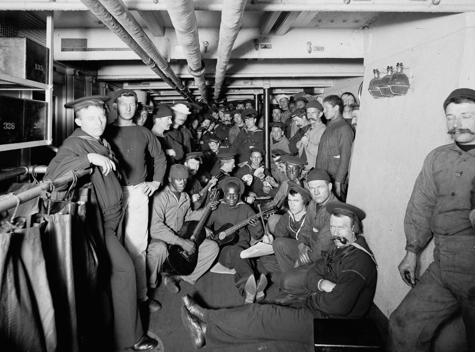 USS Brooklyn 1896 vintage photographs