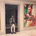 Floyd Mayweather unveils his 8ft tall Conor McGregor portrait made of broken glass in his Beverly Hills home