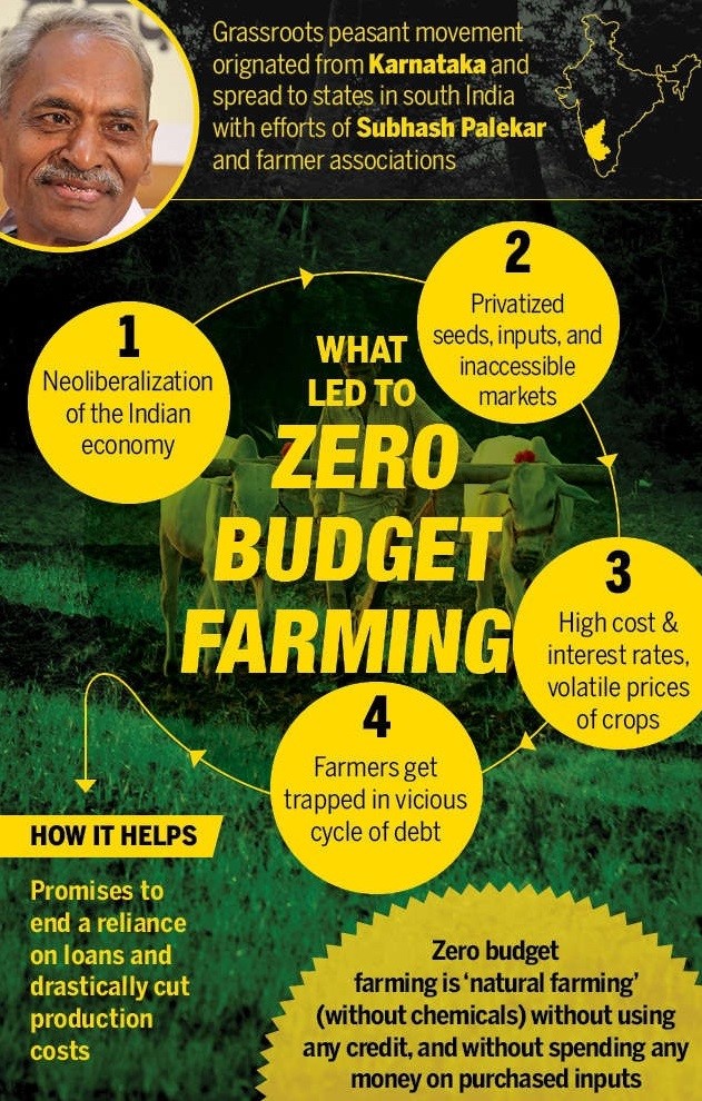 What is Zero budget natural farming (ZBNF)