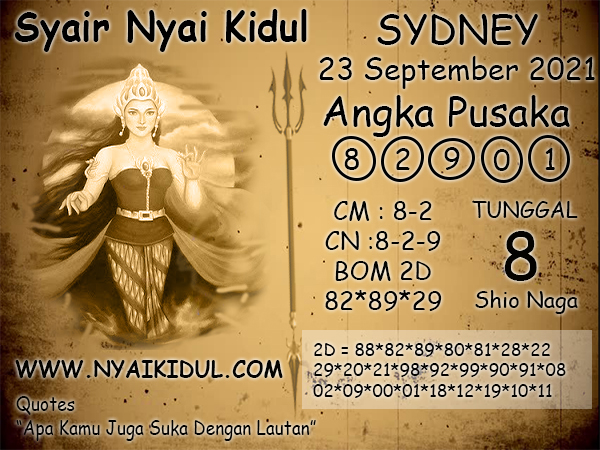 Syair Nyai Sydney 23 September 2021