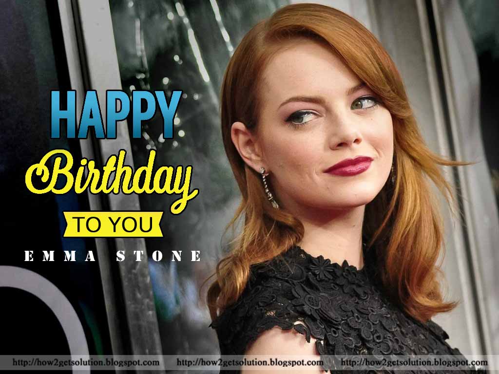Happy Birthday Photo: Emma Stone Birthday: The-Amazing-Spider-Man