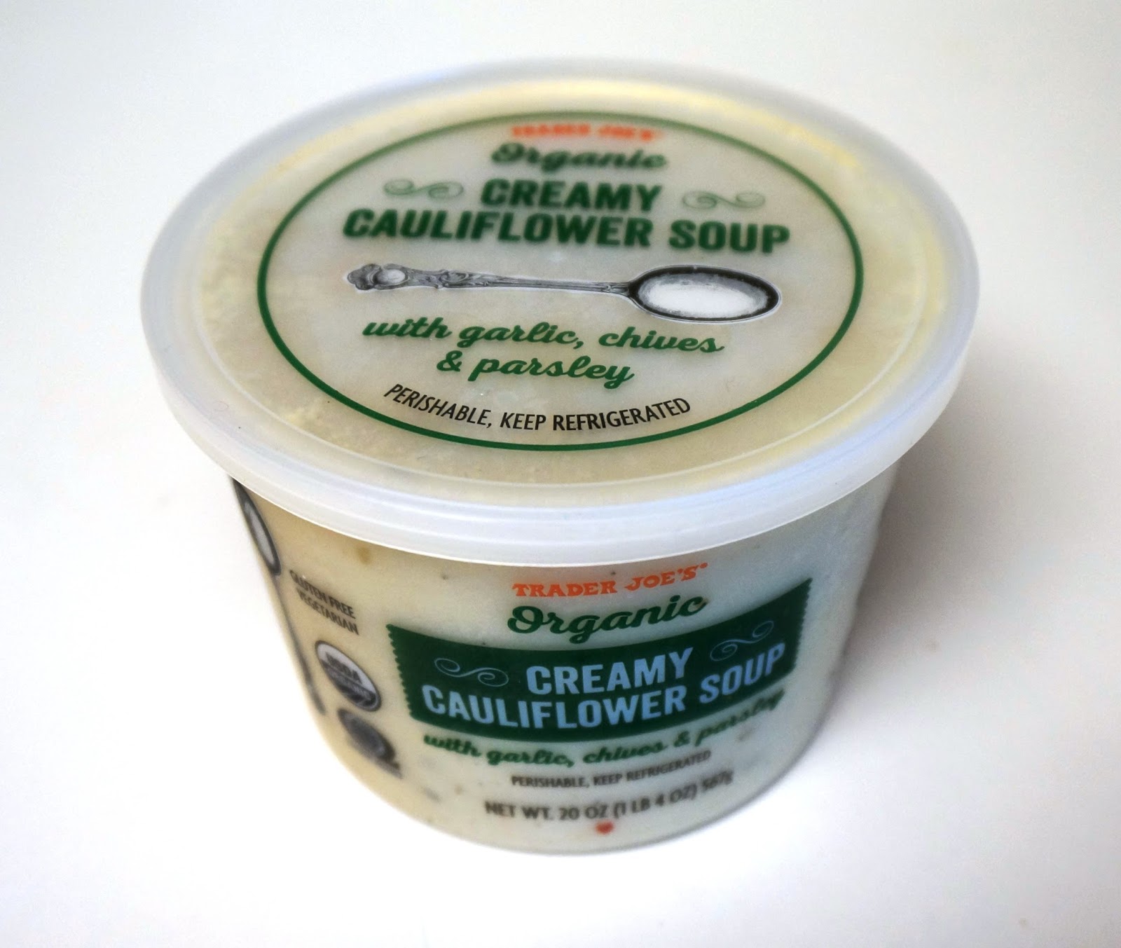 Exploring Trader Joe's Trader Joe's Organic Creamy Cauliflower Soup