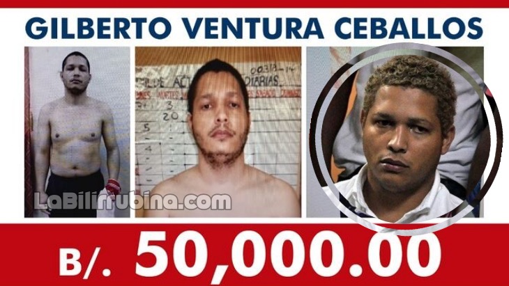Panamá aumenta a US$50,000 recompensa por asesino serial dominicano Gilberto Ventura Ceballos