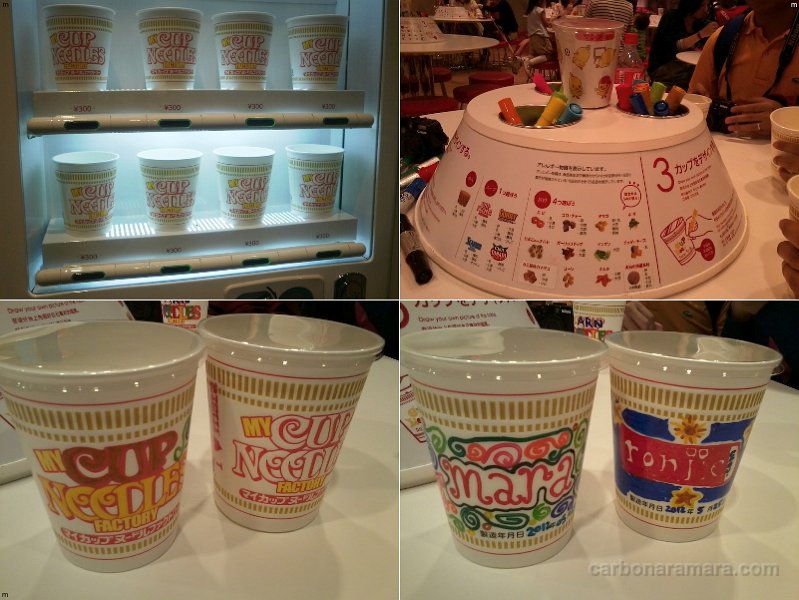 carbonaramara inside the Cup Noodles Museum + my own Cup Noodles!